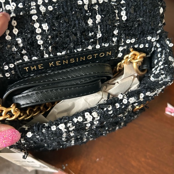 NWT Kurt Geiger Black and Gold Mini Bag with Elegant Accents (Cross listed) - Picture 9 of 13